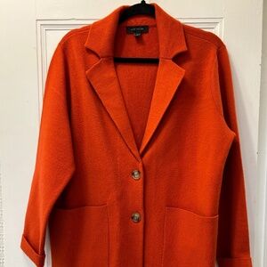 Ann Taylor Red Sweater Blazer